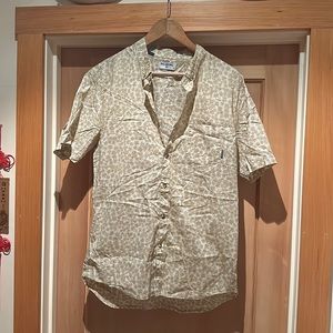 Billabong Large Mustard Short Sleeve Shirt